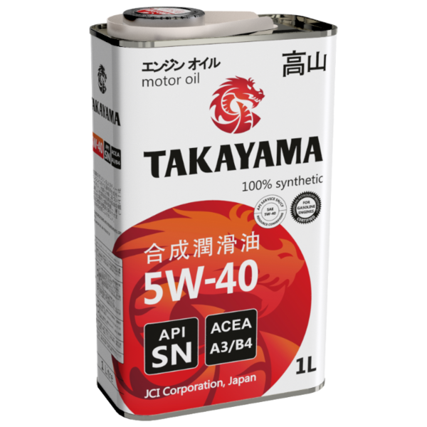 Takayama 5W-40 API SN/CF (железн) 1 л