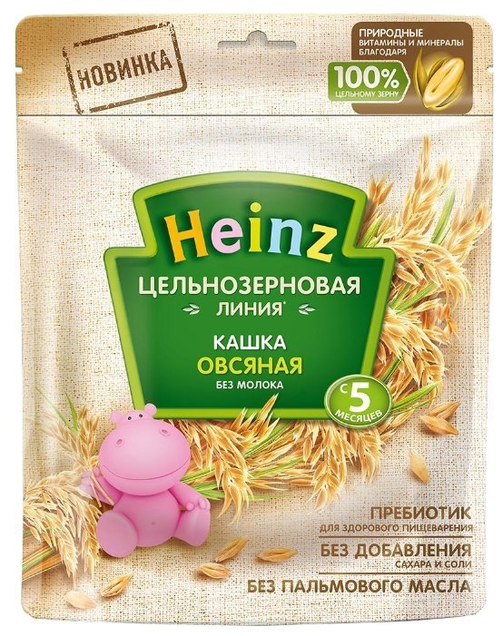 Heinz безмолочная Цельнозерновая овсяная (с 5 месяцев) 180 г