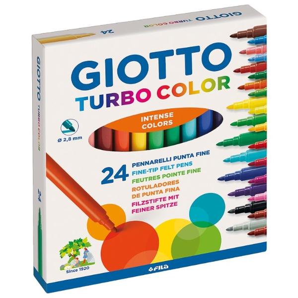 GIOTTO Набор фломастеров Turbo Color, 24 шт. (417000)