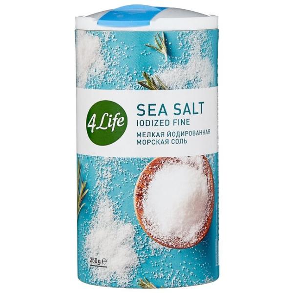 4Life Соль морская йодированная белая мелкий помол, 250 г