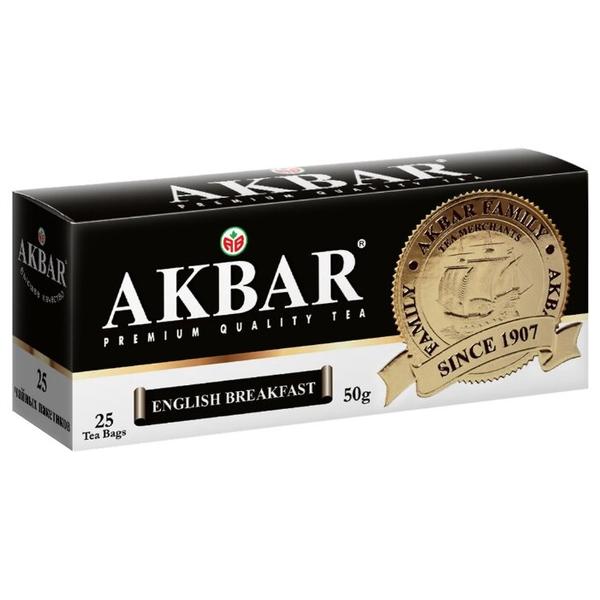 Чай черный Akbar English Breakfast в пакетиках