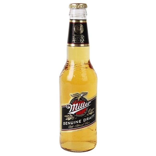 Пивной напиток светлый Miller Genuine Draft 0,33 л