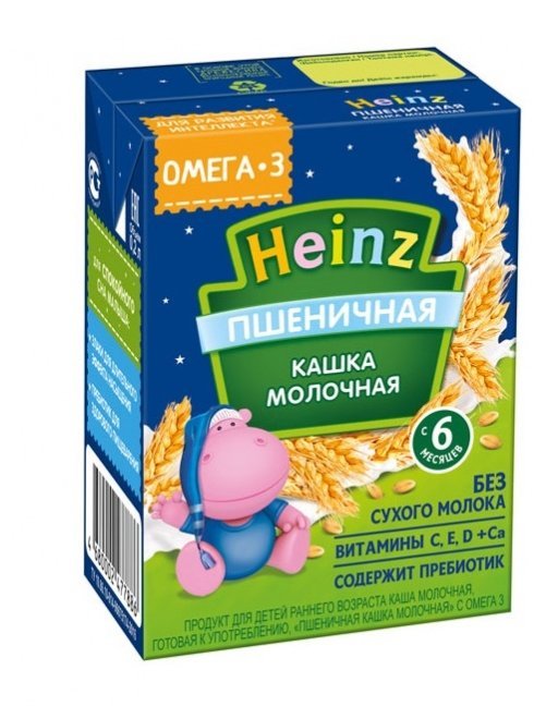 Heinz молочная пшеничная (с 6 месяцев) 200 мл