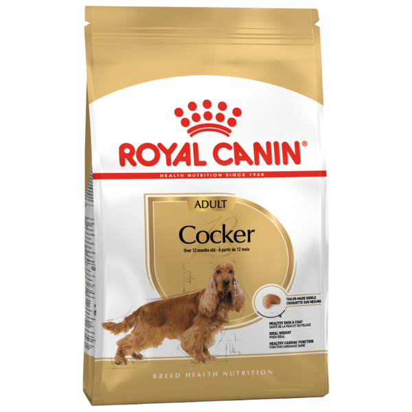 Корм для собак Royal Canin Коккер-спаниель для здоровья кожи и шерсти, курица