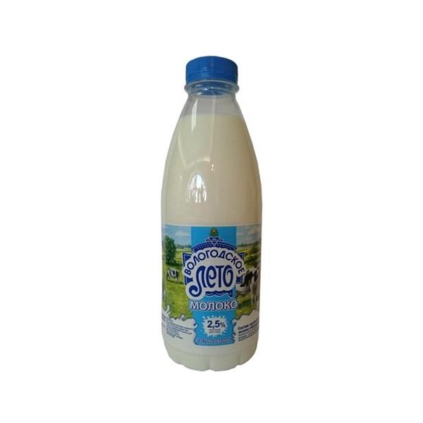 Молоко Вологжанка пастеризованное 2.5%, 0.93 л