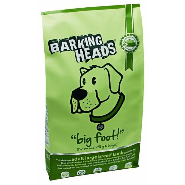 Корм для собак Barking Heads Для собак крупных пород с ягненком и рисом Мечты о ягненке