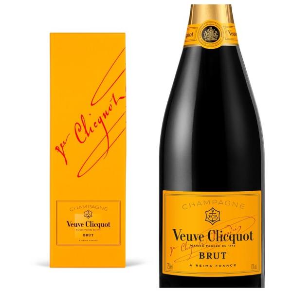 Шампанское Veuve Clicquot Brut 0,75 л, подарочная упаковка