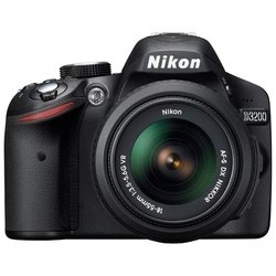 Nikon D3200 Kit (black 24.2Mpix 18-55VR + 55-300mm f/4.5-5.6G VR AF-S DX  3 1080p SD, Набор с объективом EN-EL14)