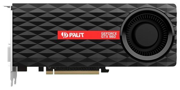 Palit GeForce GTX 960 1127Mhz PCI-E 3.0 4096Mb 7000Mhz 128 bit 2xDVI HDMI HDCP