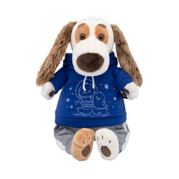 Мягкая игрушка Basik&Co Пёс Бартоломей в спортивном костюме 27 см