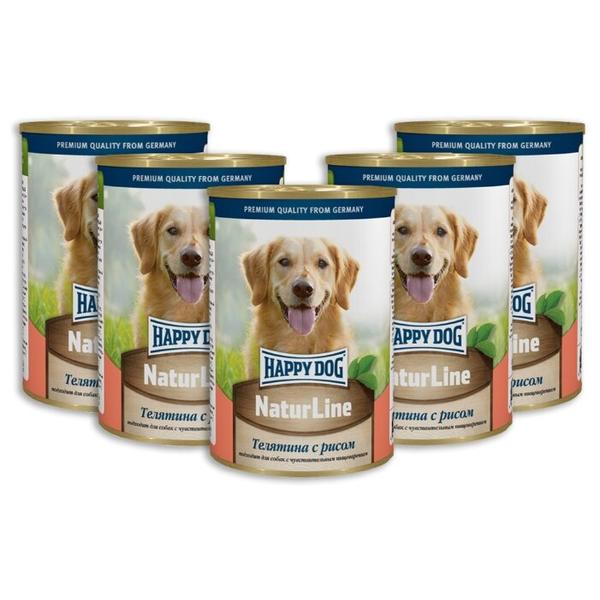 Корм для собак Happy Dog NaturLine телятина с рисом 400г