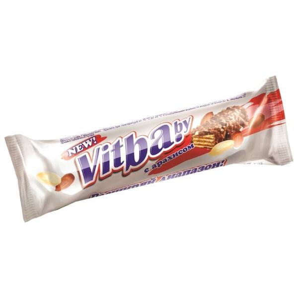 Батончик Витьба vitba.by вафельный с арахисом в молочной глазури, 37 г
