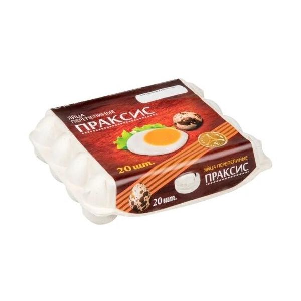 Яйцо перепелиное Праксис пищевое 20 шт.
