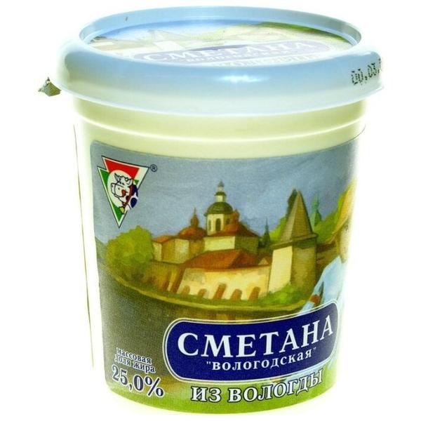 Из Вологды Сметана Вологодская 25%