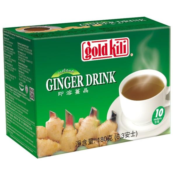 Чайный напиток Gold kili Ginger Drink с имбирем и медом растворимый в пакетиках