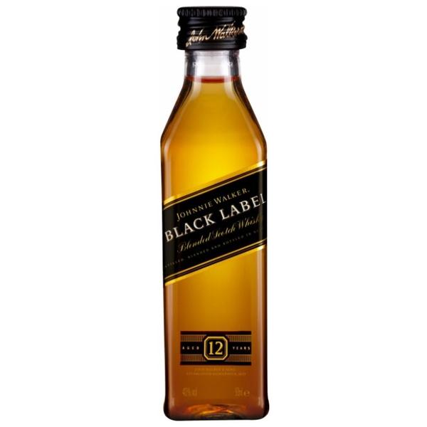 Виски Johnnie Walker Black Label 12 лет 0.05 л