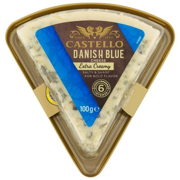 Сыр Castello Extra Creamy Danish Blue полутвердый с голубой плесенью 60%
