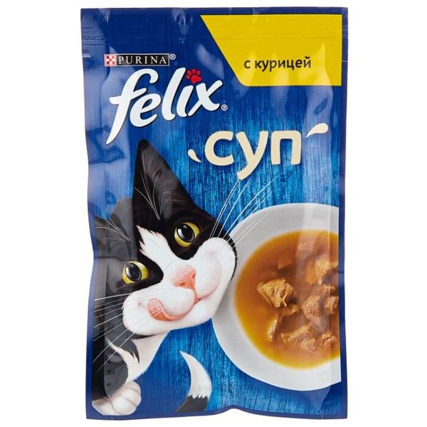 Корм для кошек Felix Суп с курицей 48 г