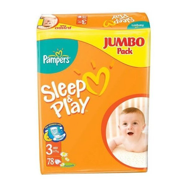Pampers подгузники Sleep&Play 3 (4-9 кг) 78 шт.