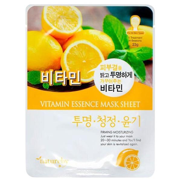 Natureby Vitamin Essence Mask Sheet тканевая маска с витамином С