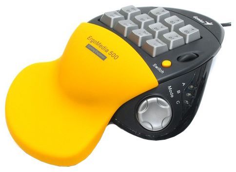 Genius ErgoMedia 500 Yellow-Black USB+PS/2