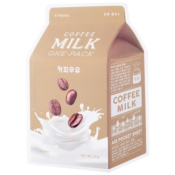 A'PIEU Маска тканевая с молочными протеинами и экстрактом кофе Coffee Milk One-Pack