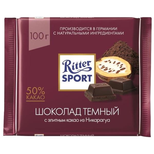 Шоколад Ritter Sport темный с какао из Никарагуа