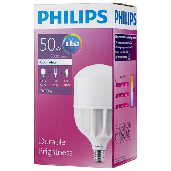 Лампа светодиодная Philips TrueForce Core HB 4000K, E27, 50Вт
