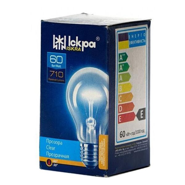 Лампа накаливания ICKPA Б 230-60-11, E27, A55, 60Вт