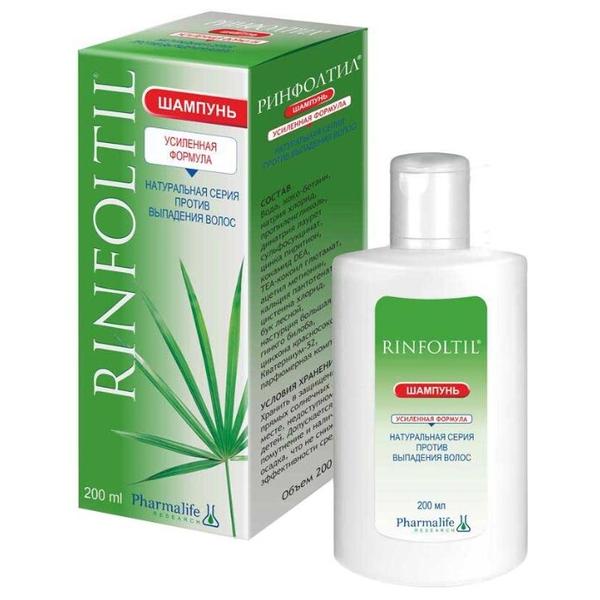 Rinfoltil шампунь Green series Активация естественного роста Усиленная формула против выпадения волос