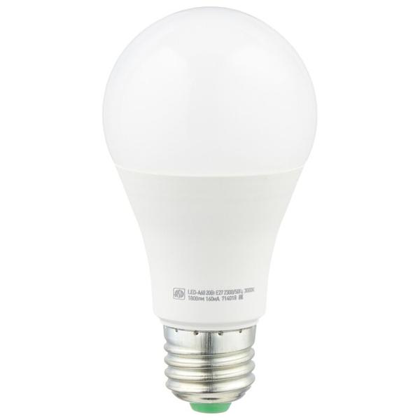 Упаковка светодиодных ламп 10 шт ASD LED-standard, E27, A60, 20Вт