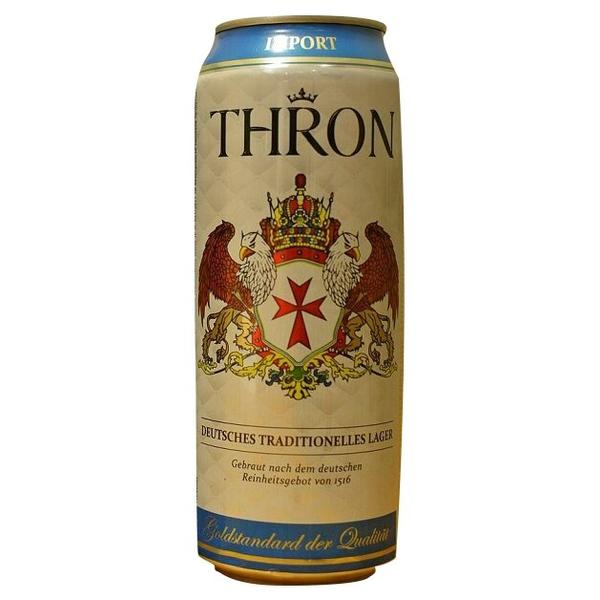 Пиво светлое Thron Lager, 0.5 л