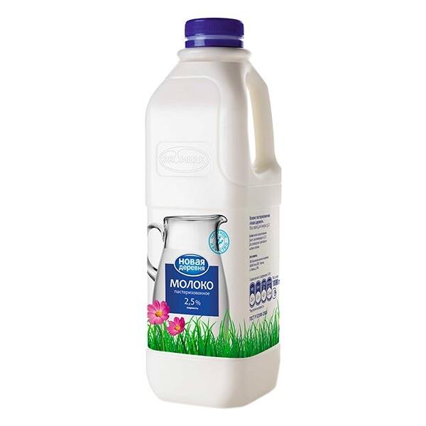 Молоко Новая деревня пастеризованное 2.5%, 1 л