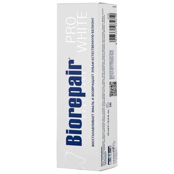 Зубная паста Biorepair Pro White, сохраняющая белизну эмали
