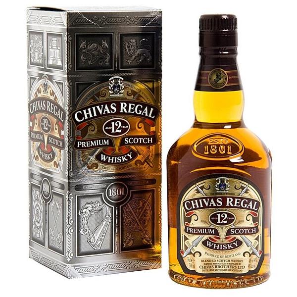 Виски Chivas Regal Blend De Lux 12 лет, 0.5 л, подарочная упаковка