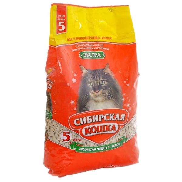 Впитывающий наполнитель Сибирская кошка Экстра 5 л