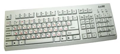 L-PRO KB-201P Keyboard White PS/2