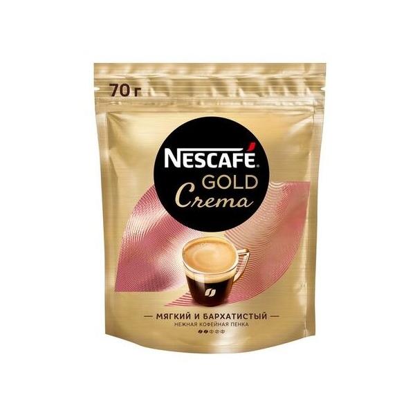 Кофе растворимый Nescafe Gold Crema с пенкой, пакет