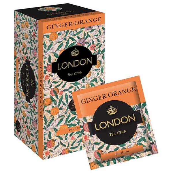Чай черный London tea сlub Ginger-orange в пакетиках