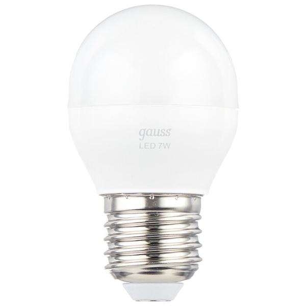 Упаковка светодиодных ламп 10 шт gauss 105102107-S, E27, G45, 7Вт