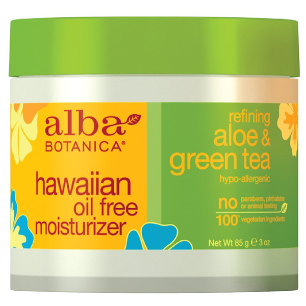 Alba Botanica Hawaiian oil free moisturizer aloe & green tea Крем для лица увлажняющий Алое и Зеленый чай