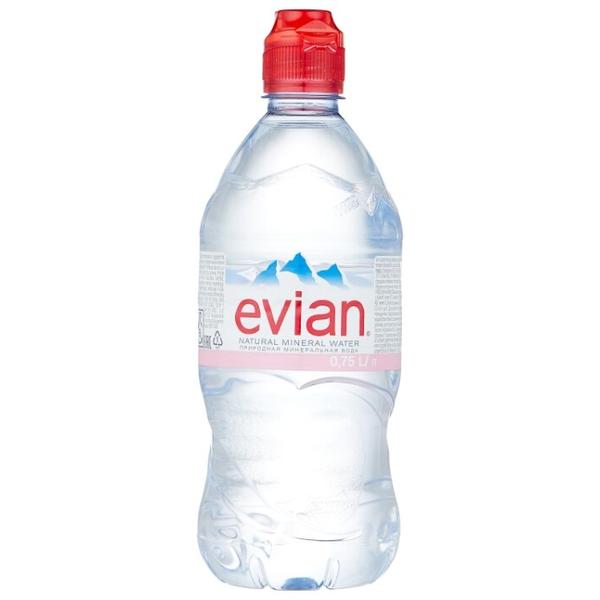 Вода минеральная Evian негазированная, спорт ПЭТ