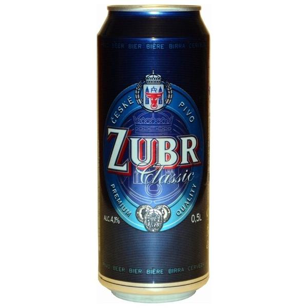 Пиво Zubr Classic, in can, 0.5 л