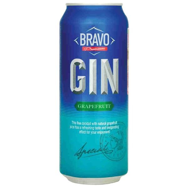 Напиток слабоалкогольный Bravo Gin & Tonic Grapefruit, 0.45 л