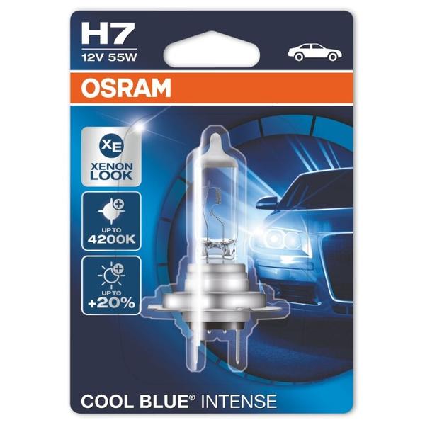 Лампа автомобильная галогенная Osram COOL BLUE INTENSE H7 64210CBI 12V 55W 1 шт.