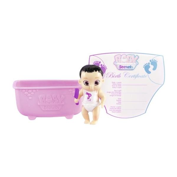 Пупс Zapf Creation Baby Secrets с ванночкой, 2 волна, 6 см, 930-236