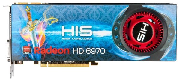 HIS Radeon HD 6970 880Mhz PCI-E 2.1 2048Mb 5500Mhz 256 bit 2xDVI HDMI HDCP