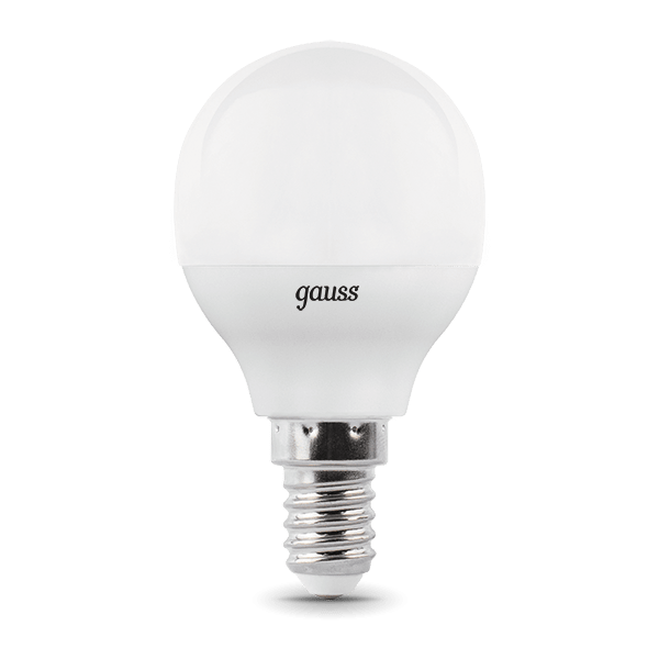 Лампа светодиодная gauss 105101107-D, E14, G45, 7Вт