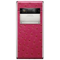 Vertu Aster Raspberry Ostrich