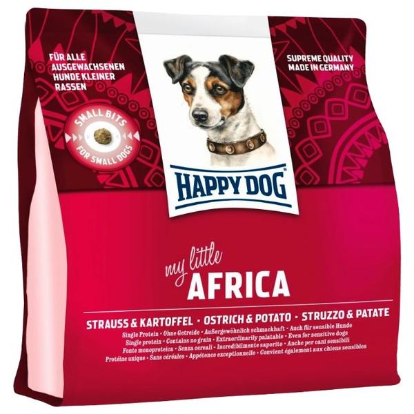 Корм для собак Happy Dog Mini Africa для здоровья кожи и шерсти, страус с картофелем (для мелких пород)